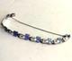 Margot De Taxco Sterling Silver Blue And White Enamel Bracelet