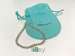 Mint Tiffany & Co silver 925 Return to Heart Enamel Blue Bracelet with Box