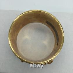 Monet Cuff Bracelet Dragonfly Bee Butterly Flower Blue/ Gold Unique