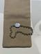 New Gucci Sterling Silver Enamel G Bead Bracelet Blue Sz 18.925