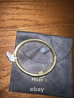 NEW Julie Vos Enamel Hinge Bangle Bracelet in a Beautiful Blue NWT