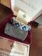 Nib Camrose Kross Jacqueline Kennedy Silver Blue Enamel Paved Crystals Bracelet