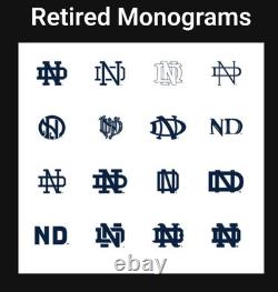 NOTRE DAME Antique Vtg Charm Bracelet Blue Enamel University Old Lettering GF