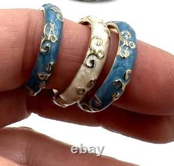NWOT Lauren G Adams Cream Blue Enamel Moroccan Bracelet