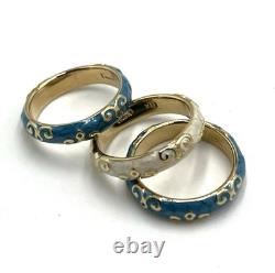 NWOT Lauren G Adams Cream Blue Enamel Moroccan Bracelet