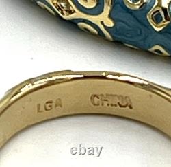 NWOT Lauren G Adams Cream Blue Enamel Moroccan Bracelet