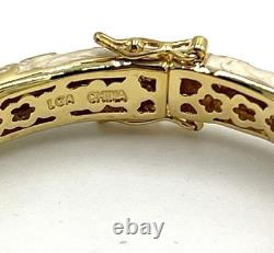 NWOT Lauren G Adams Cream Blue Enamel Moroccan Bracelet