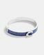 Nwt Coach Signature C Logo Hinged Bangle Bracelet Sparkly Blue Enamel & Silver
