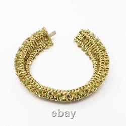 NYJEWEL Tiffany & Co. 18k Yellow Gold Enamel Sapphire Bracelet 7