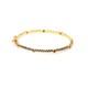 Natural Ruby Blue Enamel Bangle Bracelet 18k Gold Plated 925 Sterling Silver