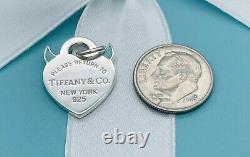 New Tiffany & Co Silver Return To Devil Blue Enamel Charm For Bracelet Necklace