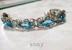Nicky Butler Sterling Silver Blue Quartz Enamel Tennis Bracelet NB HSN $175 NWT