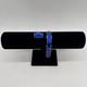 Norway Sterling Silver Royal Blue Enamel Guilloche Panel Bracelet & Pin (read)