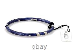 Nouvelle Bague Diamond Blue Enamel 18k Gold & Sterling Bracelet