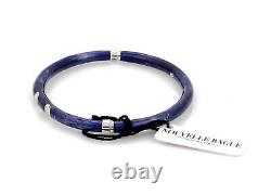 Nouvelle Bague Diamond Blue Enamel 18k Gold & Sterling Bracelet