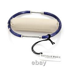 Nouvelle Bague Diamond Blue Enamel 18k Gold & Sterling Bracelet