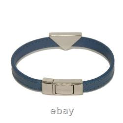 PRADA Saffiano Bracelet 2IB289 053 F0154 bracelet M Enamel Blue Silver Exc