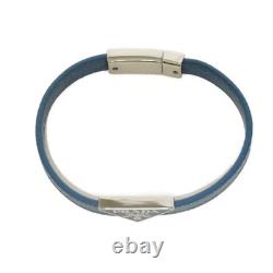 PRADA Saffiano Bracelet 2IB289 053 F0154 bracelet M Enamel Blue Silver Exc