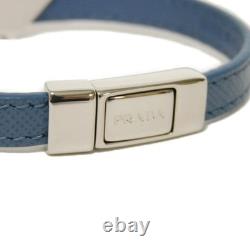 PRADA Saffiano Bracelet 2IB289 053 F0154 bracelet M Enamel Blue Silver Exc