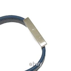 PRADA Saffiano Bracelet 2IB289 053 F0154 bracelet M Enamel Blue Silver Exc