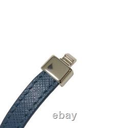 PRADA Saffiano Bracelet 2IB289 053 F0154 bracelet M Enamel Blue Silver Exc