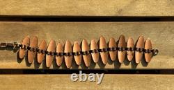 RARE 1960s MATISSE RENOIR COPPER & BLUE ENAMEL BRACELET SIGNED