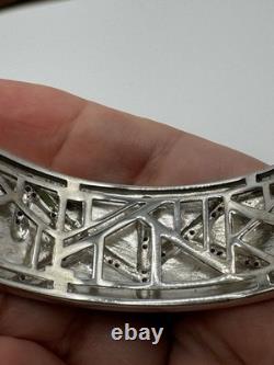 RARE LUXURY Belle Etoile bracelet Size M. Delano Blue Black Enamel Silver 925