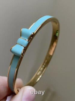 RARE New Kate Spade 2014 Take A Bow EMULATES TIFFANY BLUE COLORPlated Bracelet