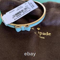 RARE New Kate Spade 2014 Take A Bow EMULATES TIFFANY BLUE COLORPlated Bracelet