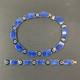 Rare Vintage Sterling Silver & Enamel Bracelet 7 & Necklace 16 Set