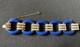 Rare Vintage Signed Ciner Blue Enamel Rhinestone Bracelet Great Condition