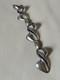 Rare Gior 925 Sterling Silver Vintage Italy Blue Enamel Modernist Bracelet