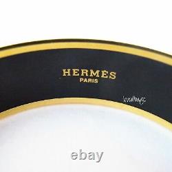 Rare! Hermes Enamel Bangle Tohu Bohu Gold Hdwe Bnib