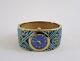 Rare Metropolitan Museum Of Art Blue Enamel Cuff Bracelet Watch