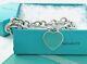 Return To Tiffany & Co. 7.5 Blue Enamel Heart Bracelet Sterling Silver With Box