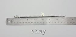 Return To Tiffany Co. Sterling Silver Blue Enamel Heart Beaded Bracelet 7