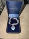 Return To Tiffany Blue Enamel Color Splash Heart Tag Charm Bracelet