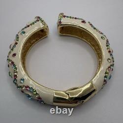 Ross-Simmons Enamel Rhinestone Necklace Earrings Ring Clamper Bracelet