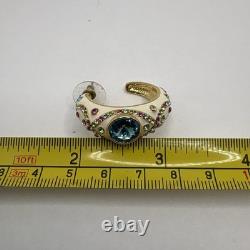 Ross-Simmons Enamel Rhinestone Necklace Earrings Ring Clamper Bracelet