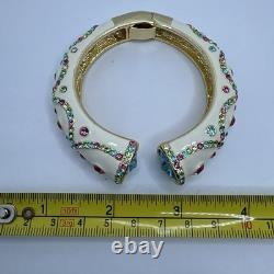 Ross-Simmons Enamel Rhinestone Necklace Earrings Ring Clamper Bracelet