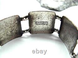 Signed 925SS Guilloche David Andersen Norway Prince Lindworm Fairy Tale Bracelet