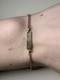 Solid 14k Yellow Gold Bracelet & Name Engraving &blue Enamel Flower Accents, 5