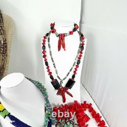 Southwest JEWELRY LOT of 62 Turquoise Costume Fashion Jewelry Gemstones 925 5#8