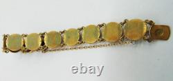 Sporrong Swedish Heritage Crown Blue Enamel Vintage Tre Kronor Bracelet
