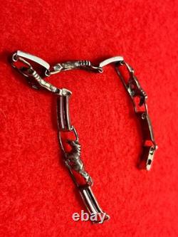 Sterling Ford Mustang Pony Red White & Blue enamel bracelet 7 Pony Girl