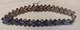 Sterling Silver Blue Enamel & Clear Gems Bracelet