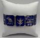 Sterling Silver Blue Enamel Slam Panel Bracelet (58.45g)
