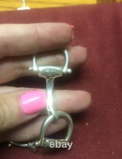 Sterling silver with blue enamel Italian made bracelet