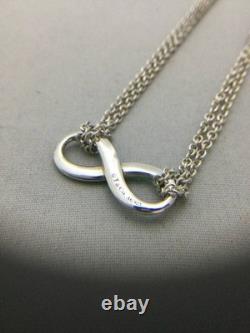 TIFFANY&Co. Infinity Blue Enamel Bracelet Sterling Silver 925 Accessory