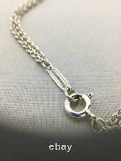 TIFFANY&Co. Infinity Blue Enamel Bracelet Sterling Silver 925 Accessory